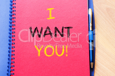 I want you write on notebook