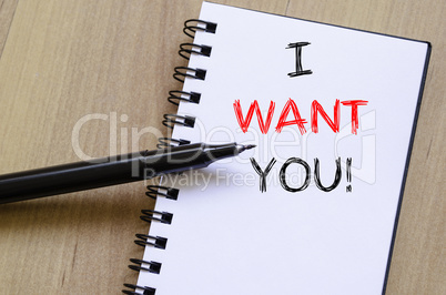 I want you write on notebook