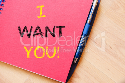 I want you write on notebook