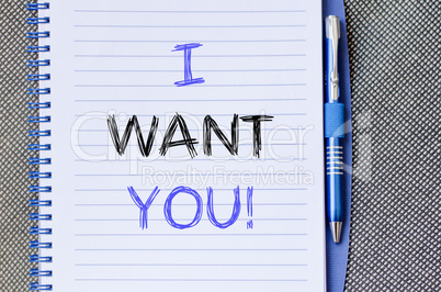 I want you write on notebook