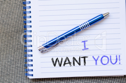 I want you write on notebook