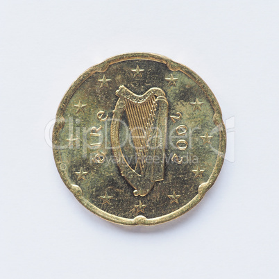 Irish 20 cent coin