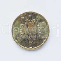 Irish 20 cent coin