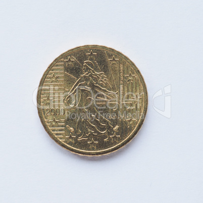 French 10 cent coin