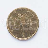 Irish 50 cent coin