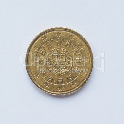 Portuguese 10 cent coin