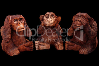 three wise monkeys