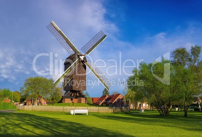 Papenburg Bockwindmuehle - post mill Papenburg 01