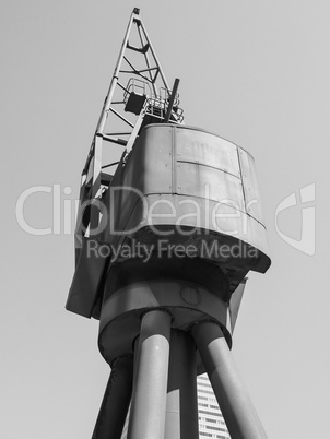 Black and white Crane in London