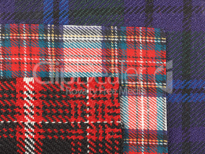 Tartan fabric background