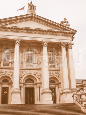 Retro looking Tate Britain in London