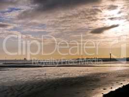 Elbe bei Ebbe bei Cuxhaven