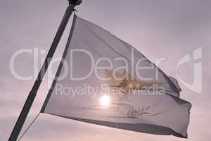 Flagge von Helgoland an Halunder Jet