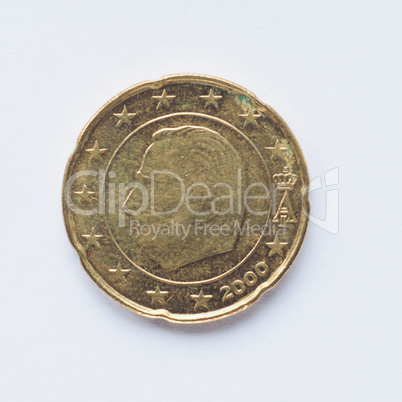 Belgian 20 cent coin