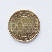 Belgian 20 cent coin