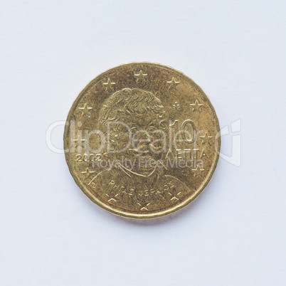 Greek 10 cent coin