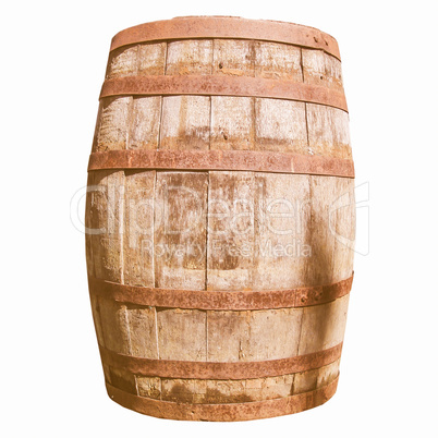 Retro looking Wooden barrel cask