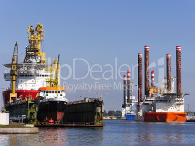 Trockendock in Bremerhaven