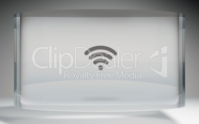 futuristic crystal display wifi on top