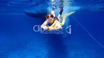 Underwater dancing in the Red Sea