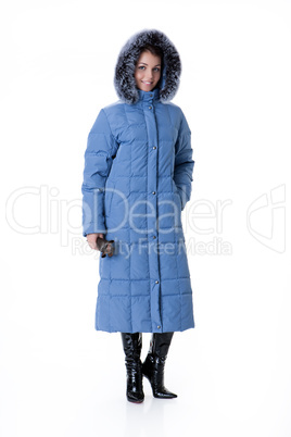 Young Beautiful Woman In Winter Coat