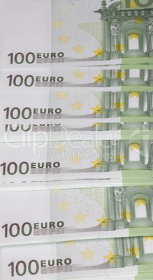 europe euros banknote of hundreds