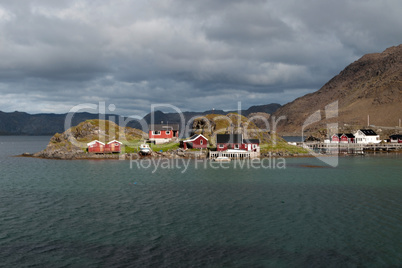 Insel im Porsangerfjord, Norwegen