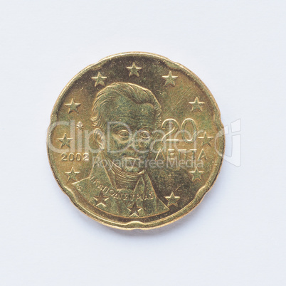 Greek 20 cent coin