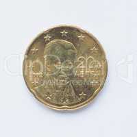Greek 20 cent coin