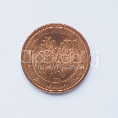 German 5 cent coin