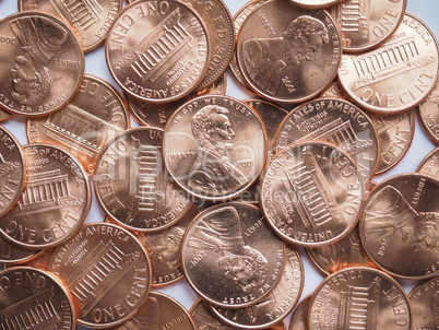 Dollar coins background