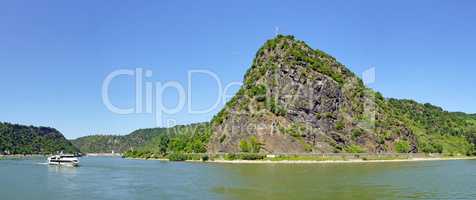 Loreley Rock at the Rhine River in Germany