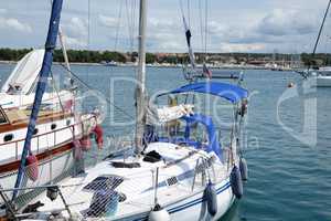 Boote bei Novigrad, Istrien,Kroatien