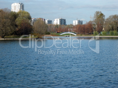 autumn in city park