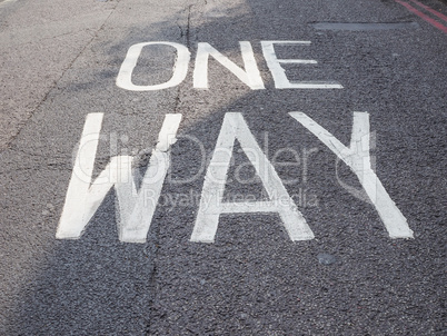 One way