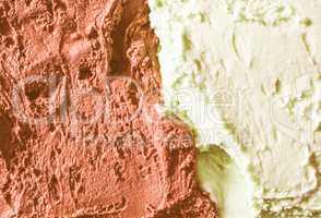 Retro looking Chocolate and mint icecream