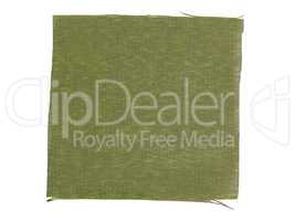 Green fabric sample