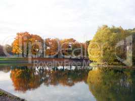 autumn in city park