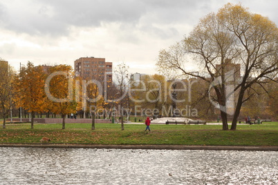 autumn in city park