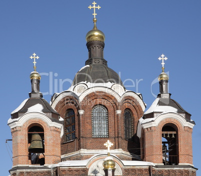 church in the winter daytime