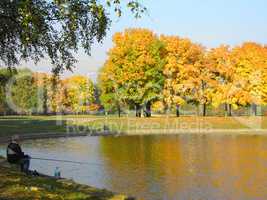 autumn in city park