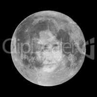Moon with girl face
