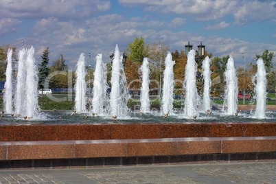 fountain on street