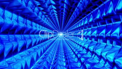 Broadcast Endless Hi-Tech Tunnel, Blue, Industrial, HD