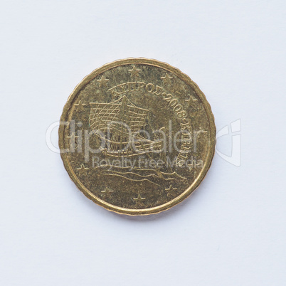 Cypriot 10 cent coin