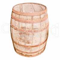 Retro looking Wooden barrel cask