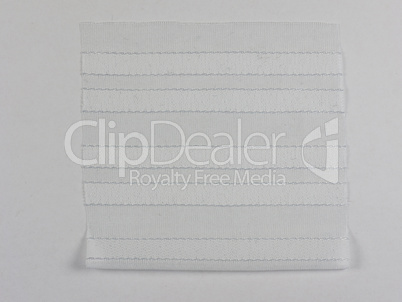 White fabric sample