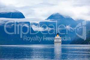 Cruise Liners On Hardanger fjorden