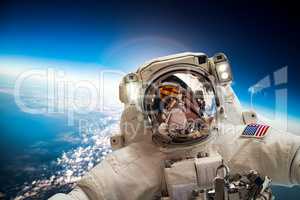 Astronaut in outer space