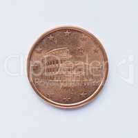 Italian 5 cent coin
